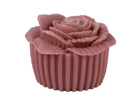 Molde silicona muffin con rosa